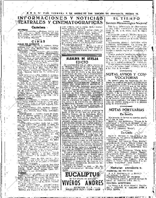 ABC SEVILLA 08-01-1960 página 22