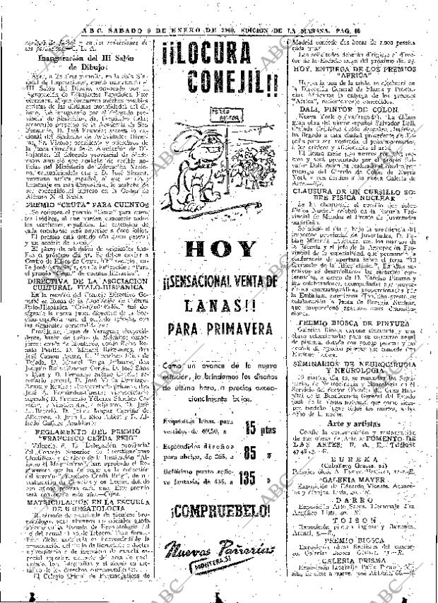 ABC MADRID 09-01-1960 página 40