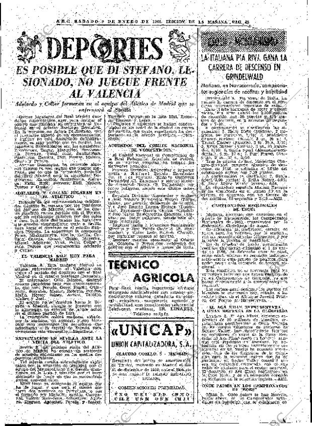 ABC MADRID 09-01-1960 página 45