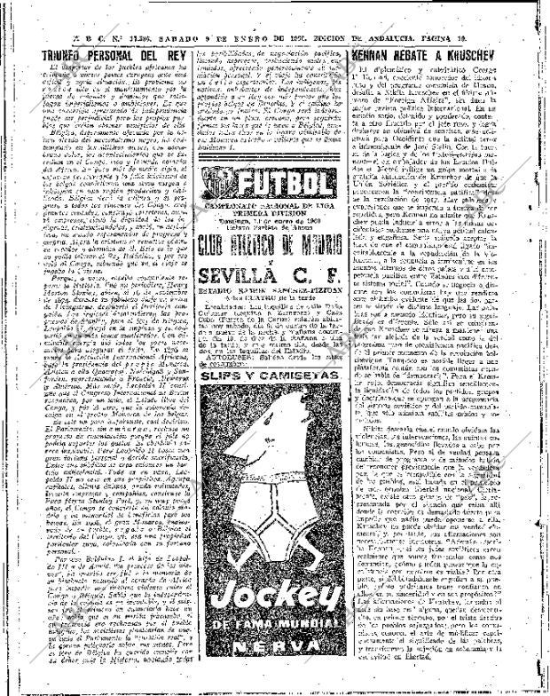 ABC SEVILLA 09-01-1960 página 10