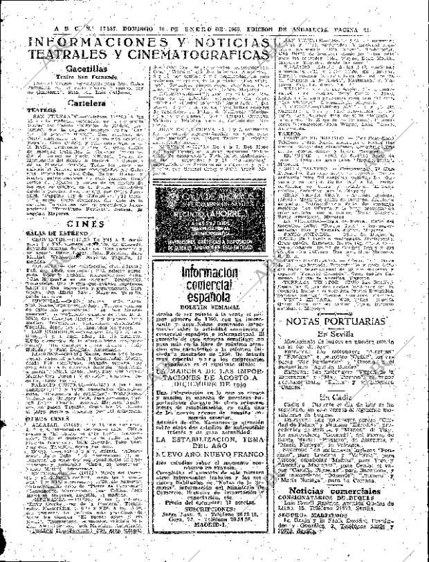 ABC SEVILLA 10-01-1960 página 41
