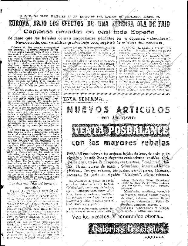 ABC SEVILLA 12-01-1960 página 17