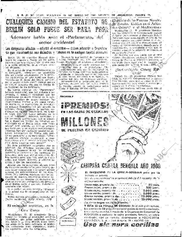 ABC SEVILLA 12-01-1960 página 19