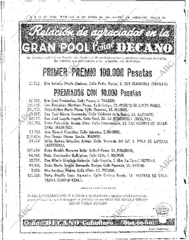 ABC SEVILLA 12-01-1960 página 28