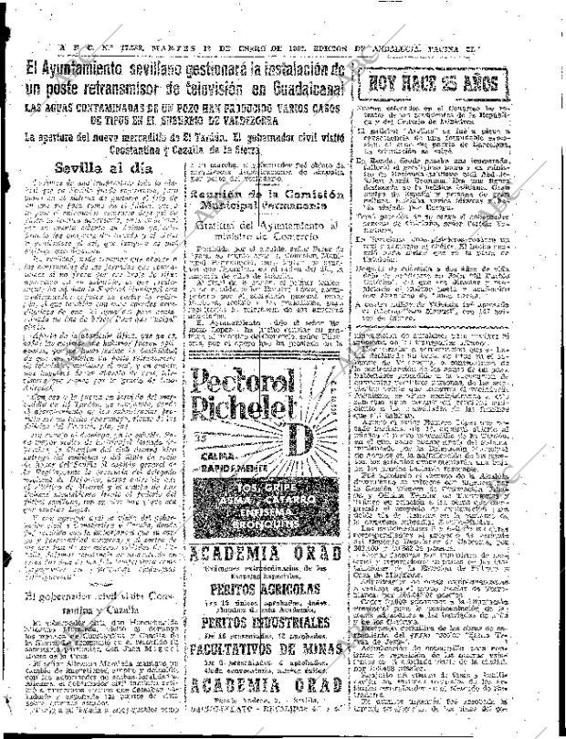 ABC SEVILLA 12-01-1960 página 31