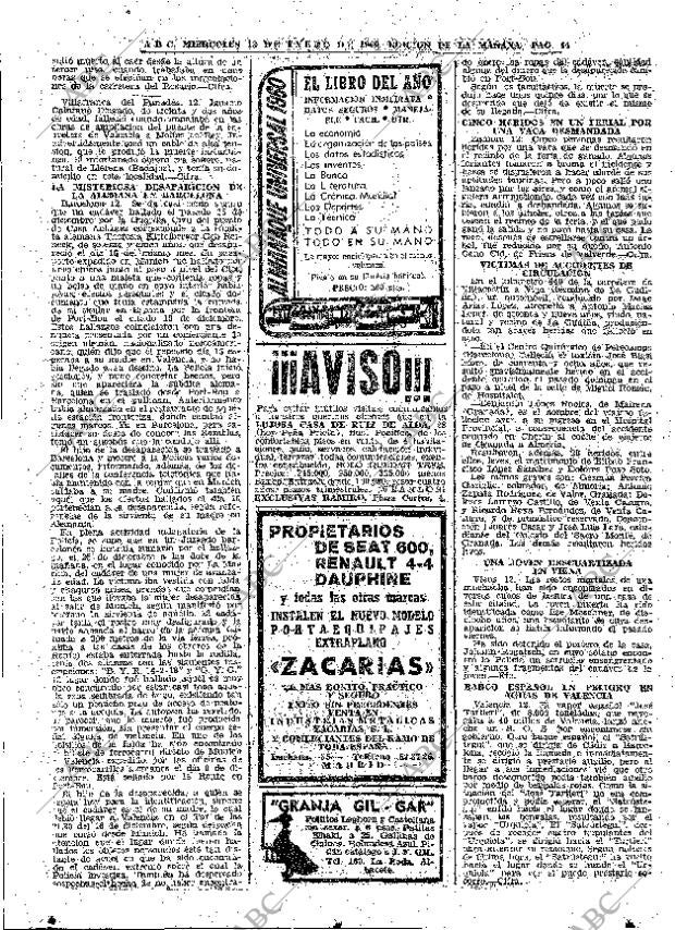 ABC MADRID 13-01-1960 página 44