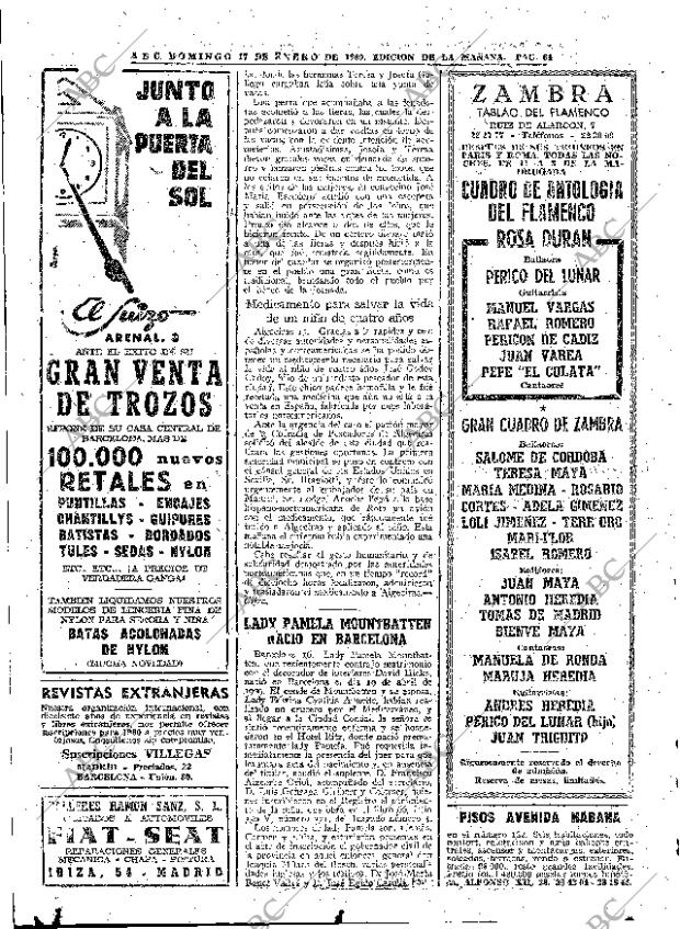 ABC MADRID 17-01-1960 página 64