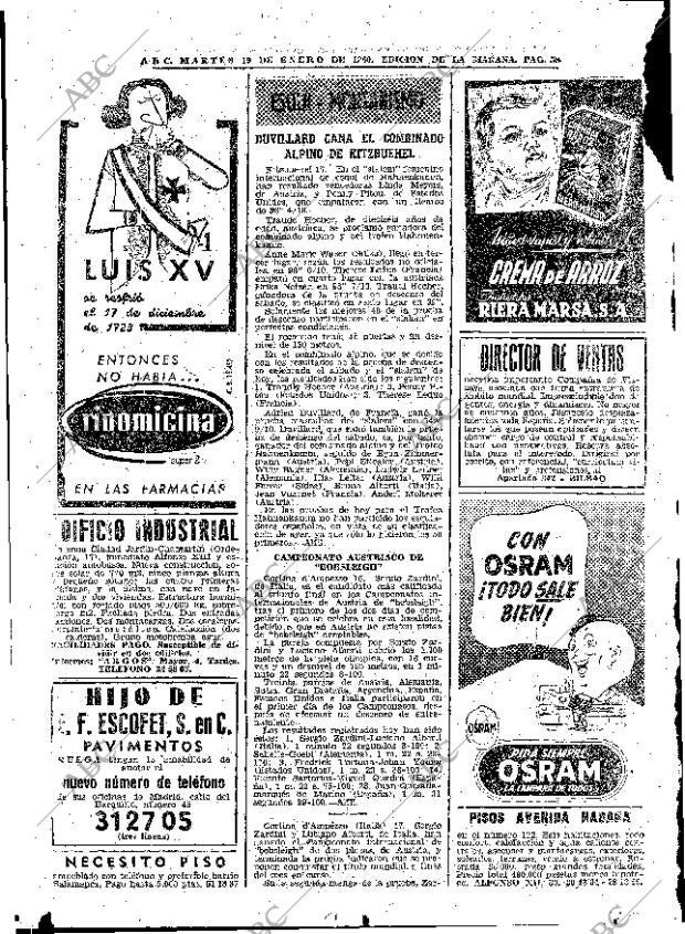 ABC MADRID 19-01-1960 página 58