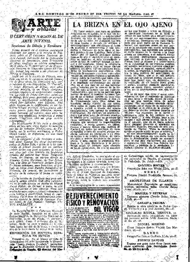 ABC MADRID 24-01-1960 página 69