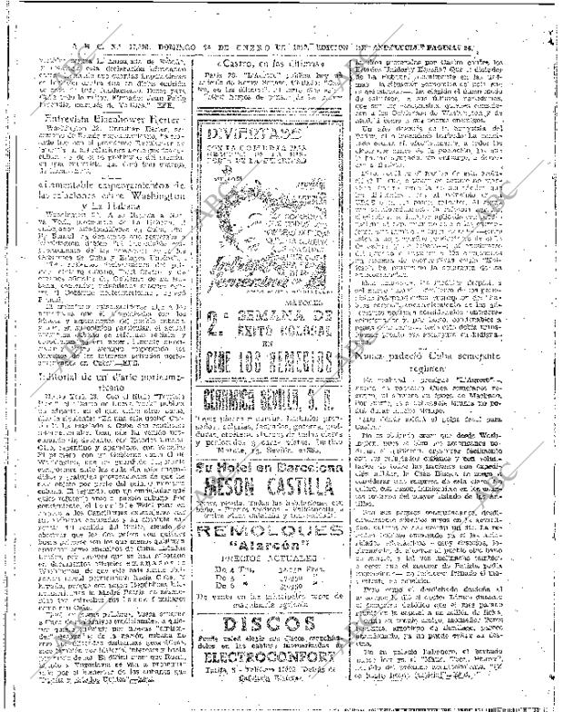 ✳El 24 de enero de 1960, ABC anunciaba una de las mayores proezas