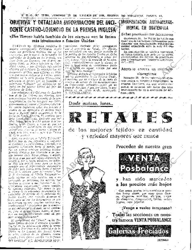 ABC SEVILLA 24-01-1960 página 25