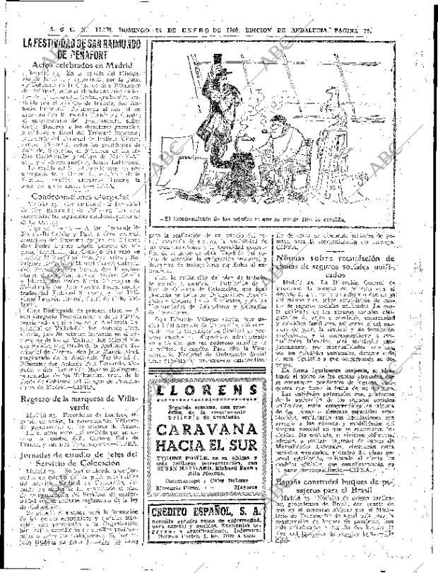 ✳El 24 de enero de 1960, ABC anunciaba una de las mayores proezas