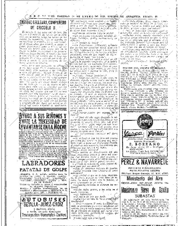 ABC SEVILLA 24-01-1960 página 40