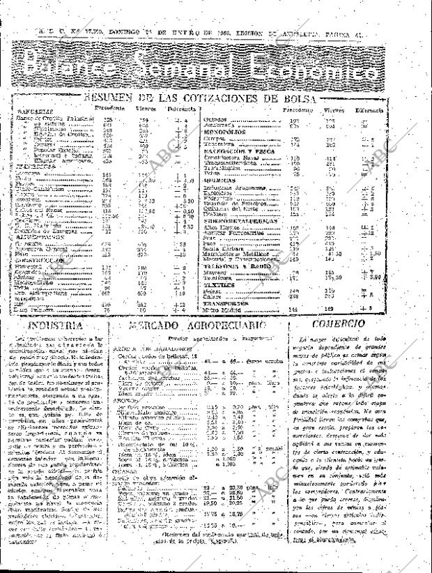 ✳El 24 de enero de 1960, ABC anunciaba una de las mayores proezas