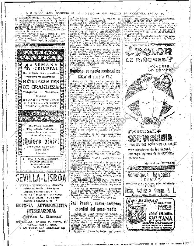 ✳El 24 de enero de 1960, ABC anunciaba una de las mayores proezas