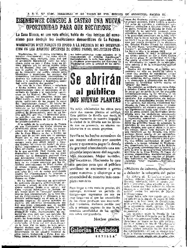 ABC SEVILLA 27-01-1960 página 21