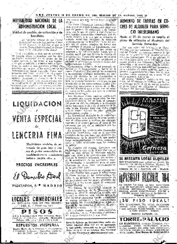 ABC MADRID 28-01-1960 página 36