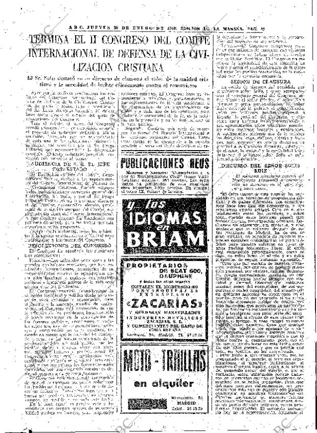 ABC MADRID 28-01-1960 página 43