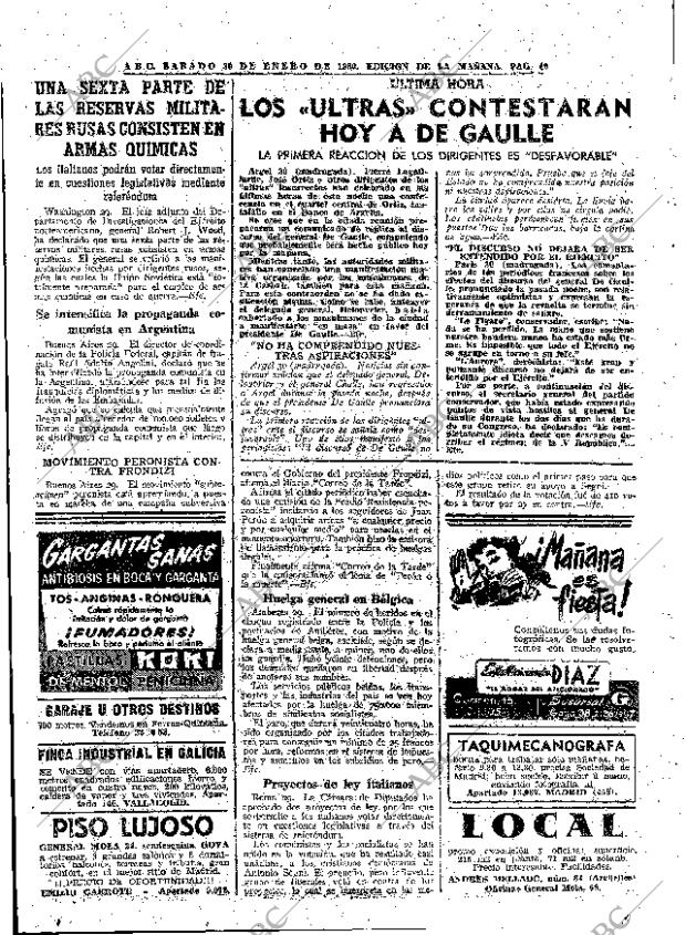 ABC MADRID 30-01-1960 página 40