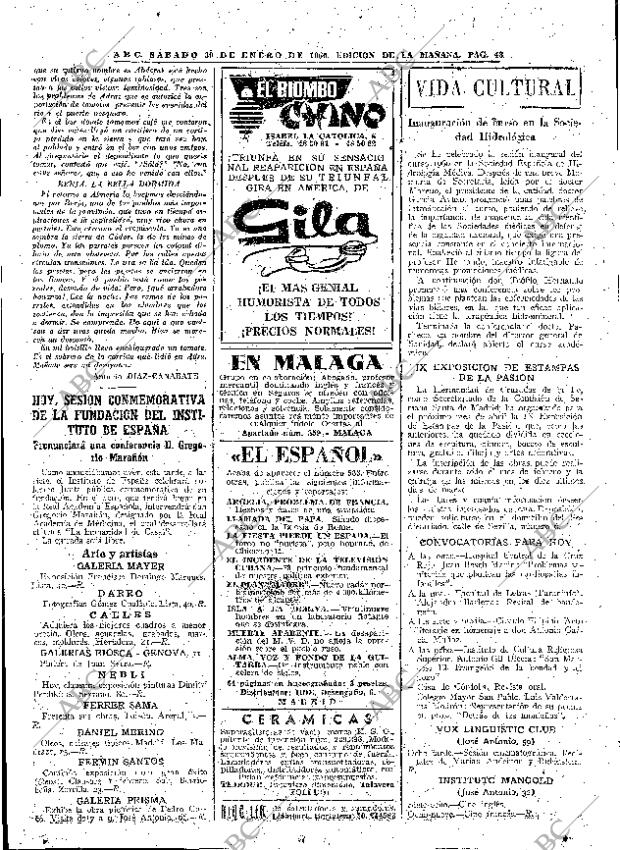 ABC MADRID 30-01-1960 página 48