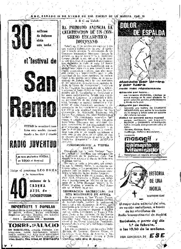 ABC MADRID 30-01-1960 página 52