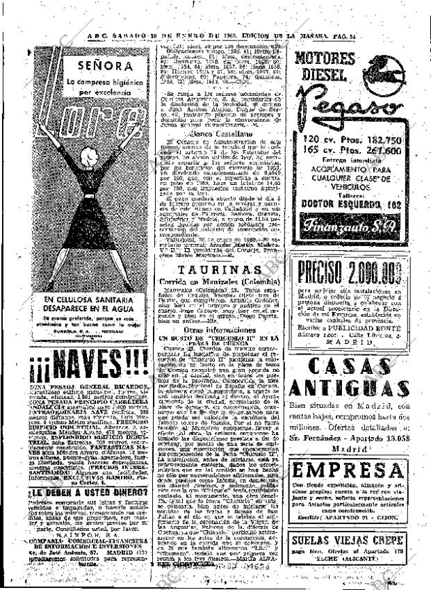 ABC MADRID 30-01-1960 página 54