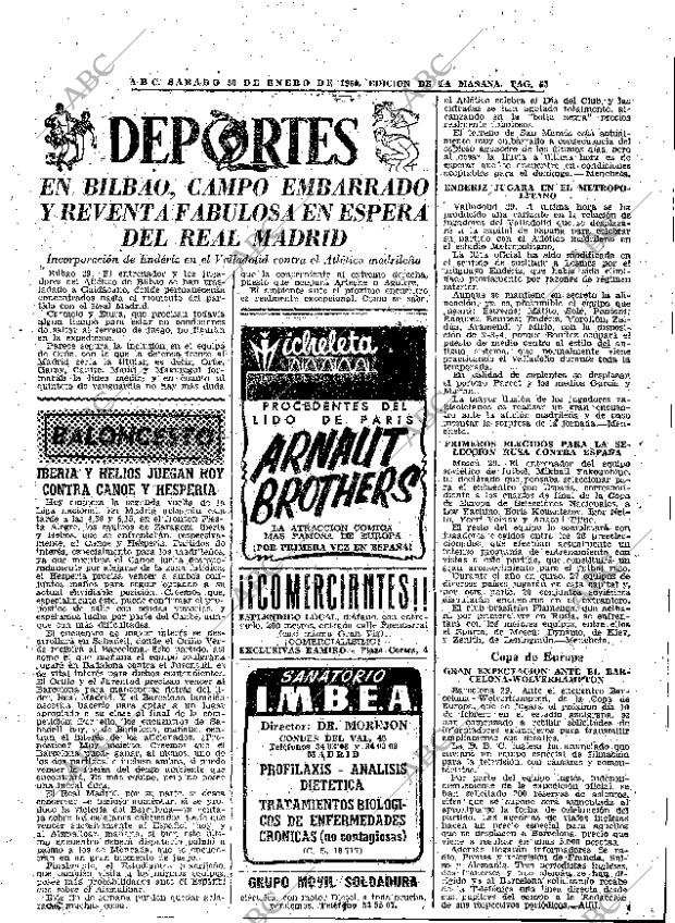 ABC MADRID 30-01-1960 página 55