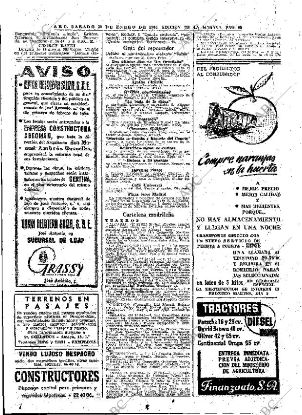 ABC MADRID 30-01-1960 página 60