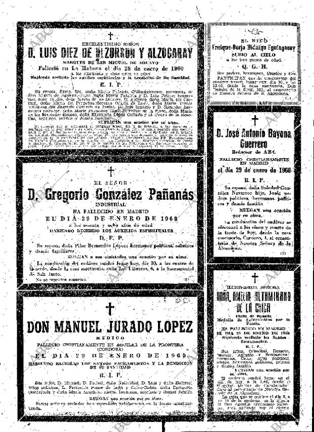 ABC MADRID 30-01-1960 página 69