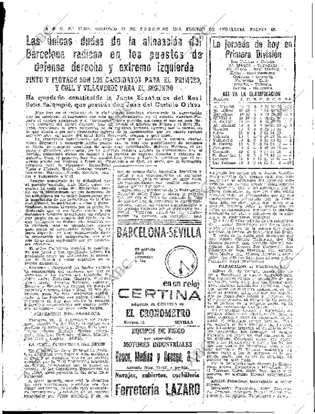 ABC SEVILLA 31-01-1960 página 45