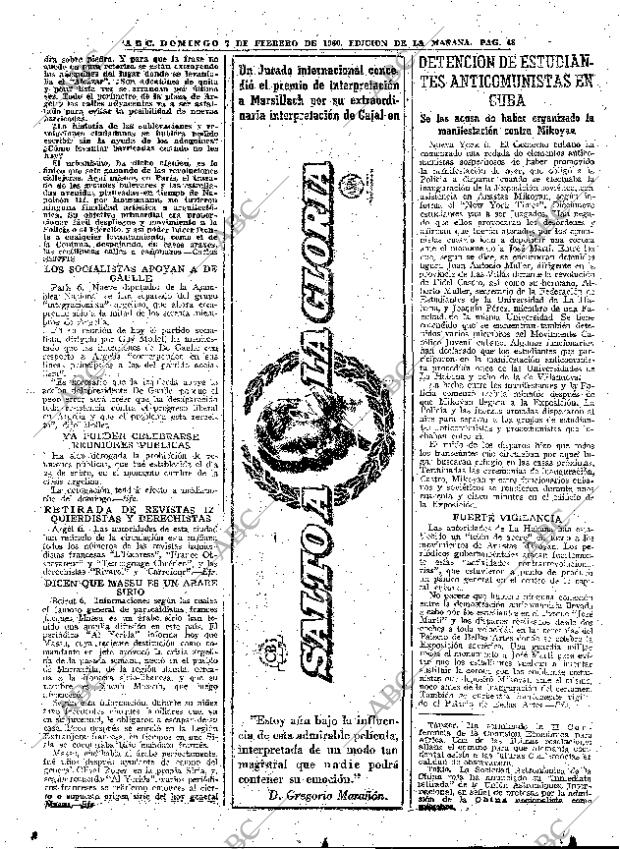 ABC MADRID 07-02-1960 página 48