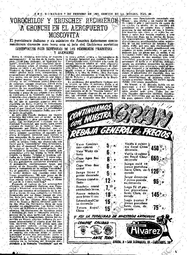 ABC MADRID 07-02-1960 página 49