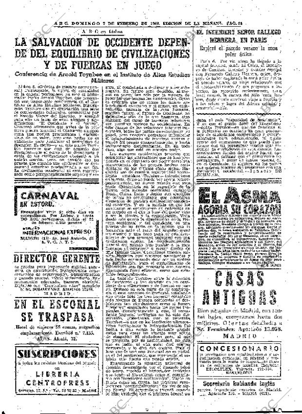 ABC MADRID 07-02-1960 página 54