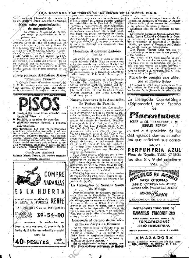 ABC MADRID 07-02-1960 página 70