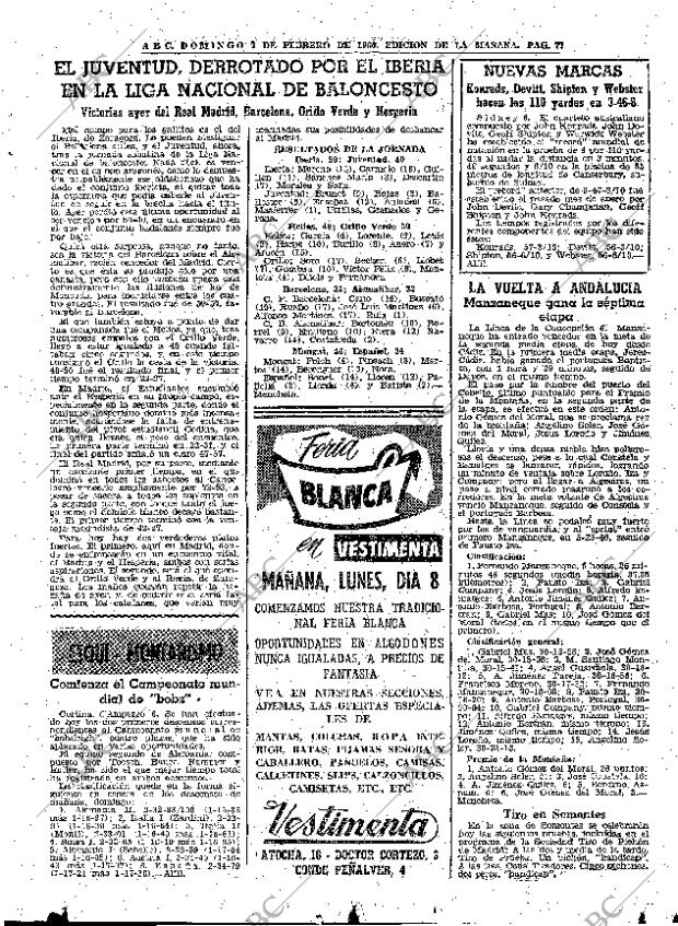 ABC MADRID 07-02-1960 página 77