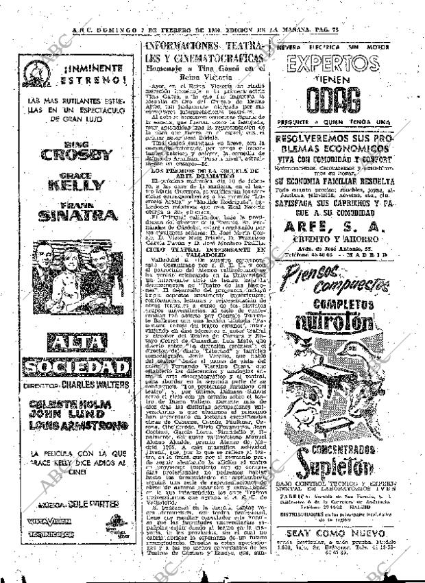 ABC MADRID 07-02-1960 página 78