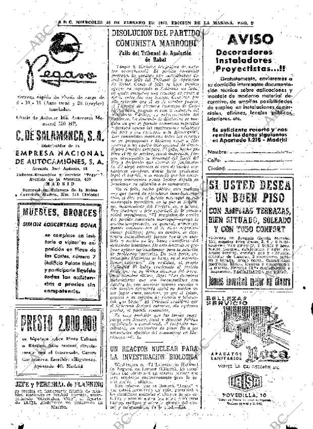 ABC MADRID 10-02-1960 página 38