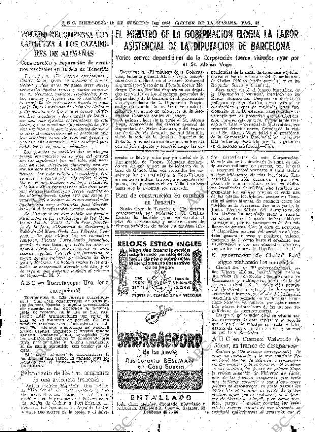 ABC MADRID 10-02-1960 página 45