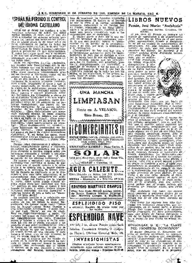 ABC MADRID 10-02-1960 página 47