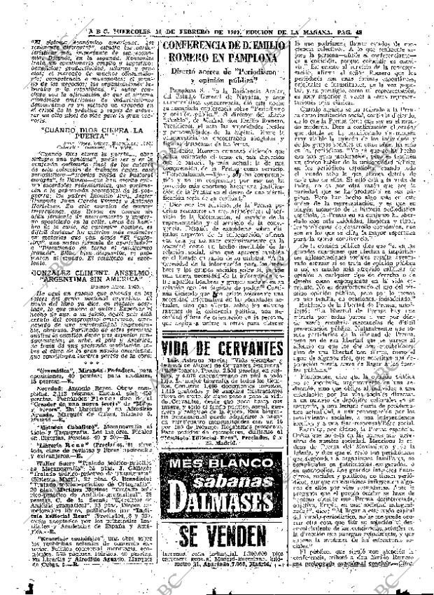 ABC MADRID 10-02-1960 página 48