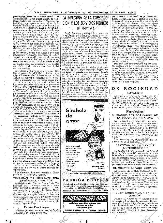 ABC MADRID 10-02-1960 página 54