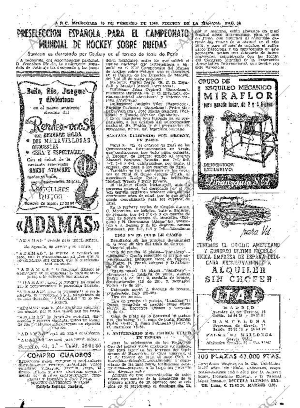 ABC MADRID 10-02-1960 página 58