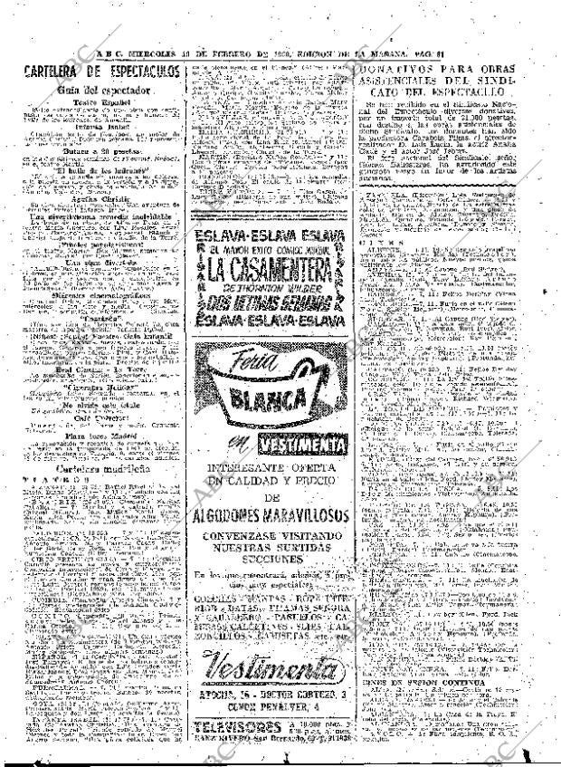 ABC MADRID 10-02-1960 página 61