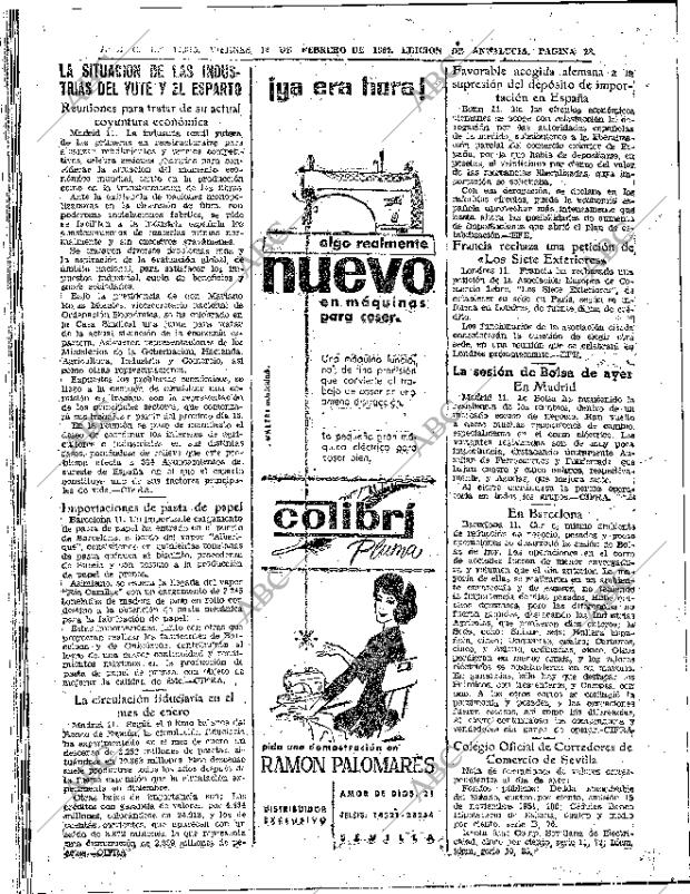 ABC SEVILLA 12-02-1960 página 28
