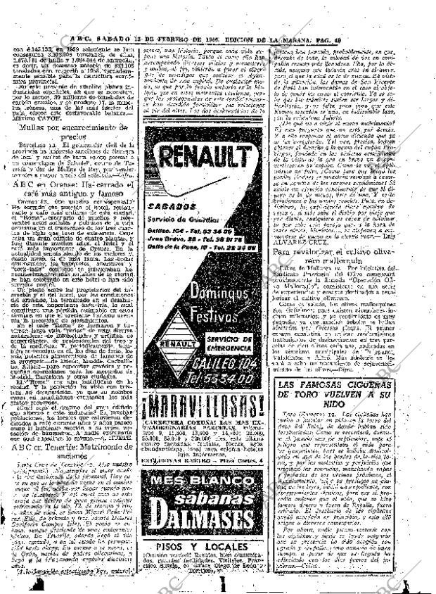 ABC MADRID 13-02-1960 página 49