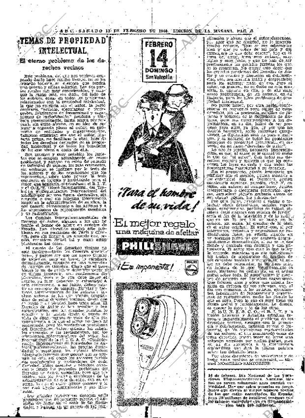 ABC MADRID 13-02-1960 página 50