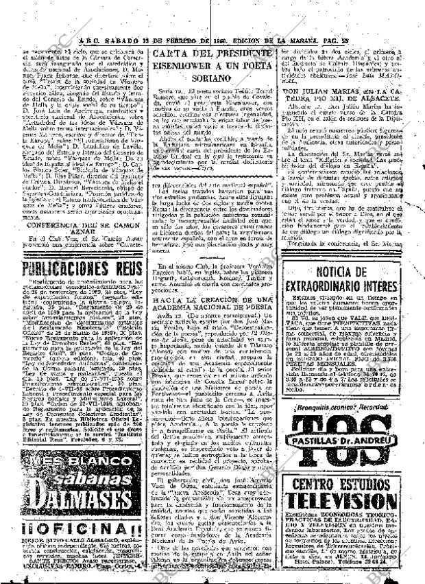 ABC MADRID 13-02-1960 página 52
