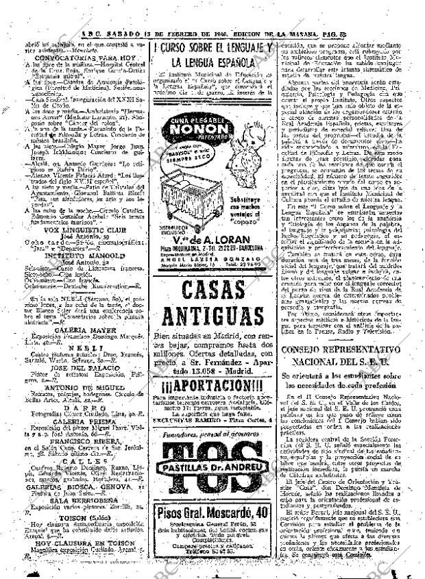 ABC MADRID 13-02-1960 página 53