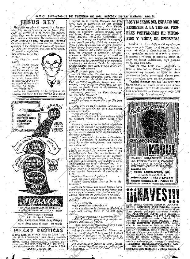 ABC MADRID 13-02-1960 página 54
