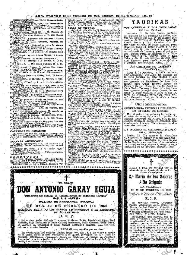 ABC MADRID 13-02-1960 página 63